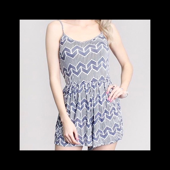 Chevron Romper - Picture 2 of 4